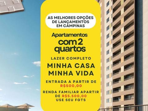 Apartamento à venda em Campinas, Bosque, com 2 quartos, com 42 m²